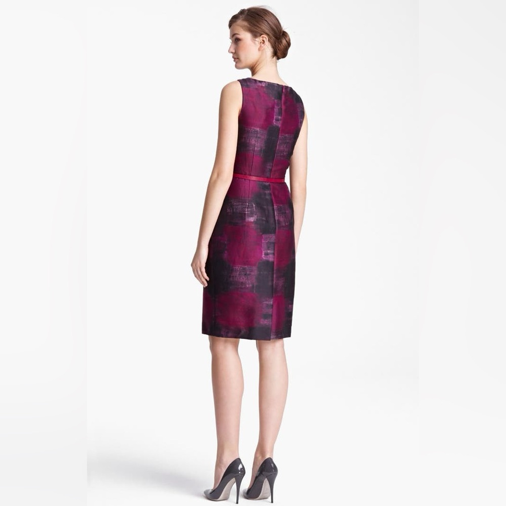 MAXMARA 'Sumero' Belted Print Dress Silk and cotton - Size 4